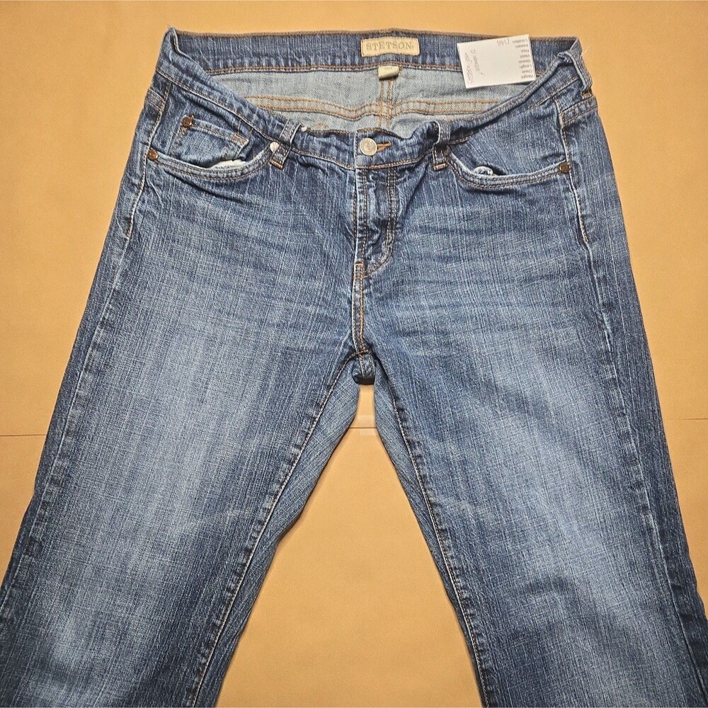 Stetson Women Denim Blue Jean size 12 99% cotton